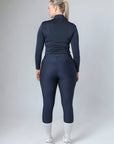 Klassische Reitleggings zum Überziehen (Marineblau)