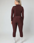 Motion Reitleggings mit Vollbesatz (Weinrot)