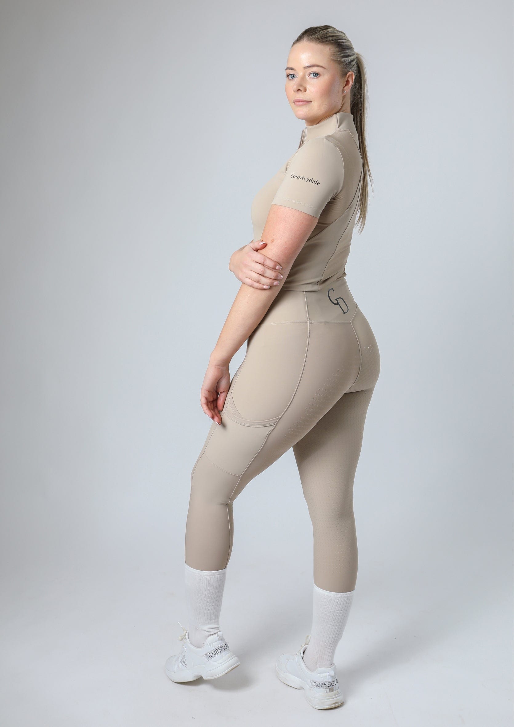 Legging d'équitation Motion Full Seat (Beige)