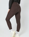 Thermal Performance Reitleggings mit Vollbesatz (Braun)