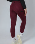 Thermal Performance Reitleggings mit Vollbesatz (Weinrot)