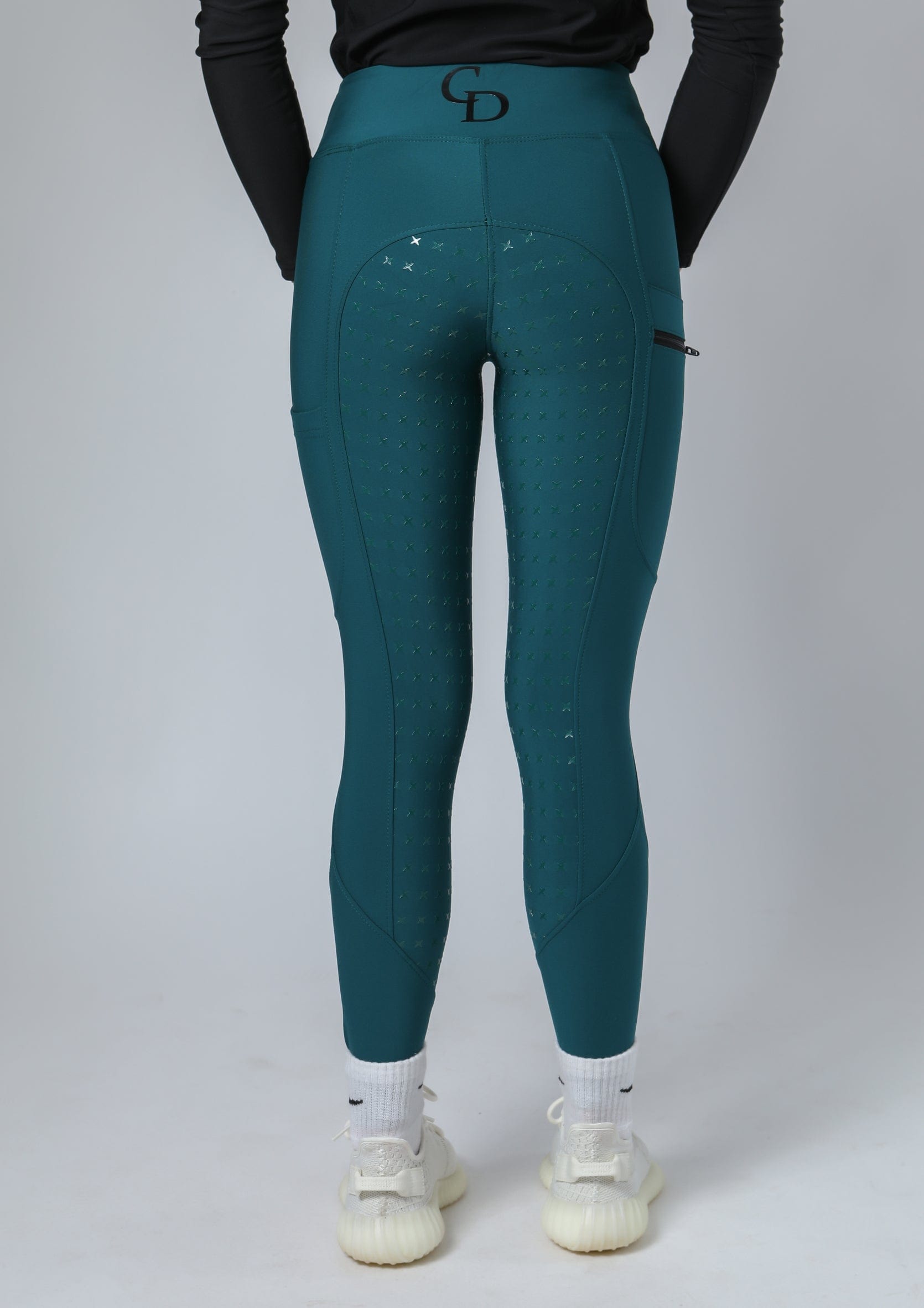 Thermal Performance Full Seat Riding Leggings (Teal)