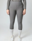 Legging d'équitation classique à enfiler (gris)