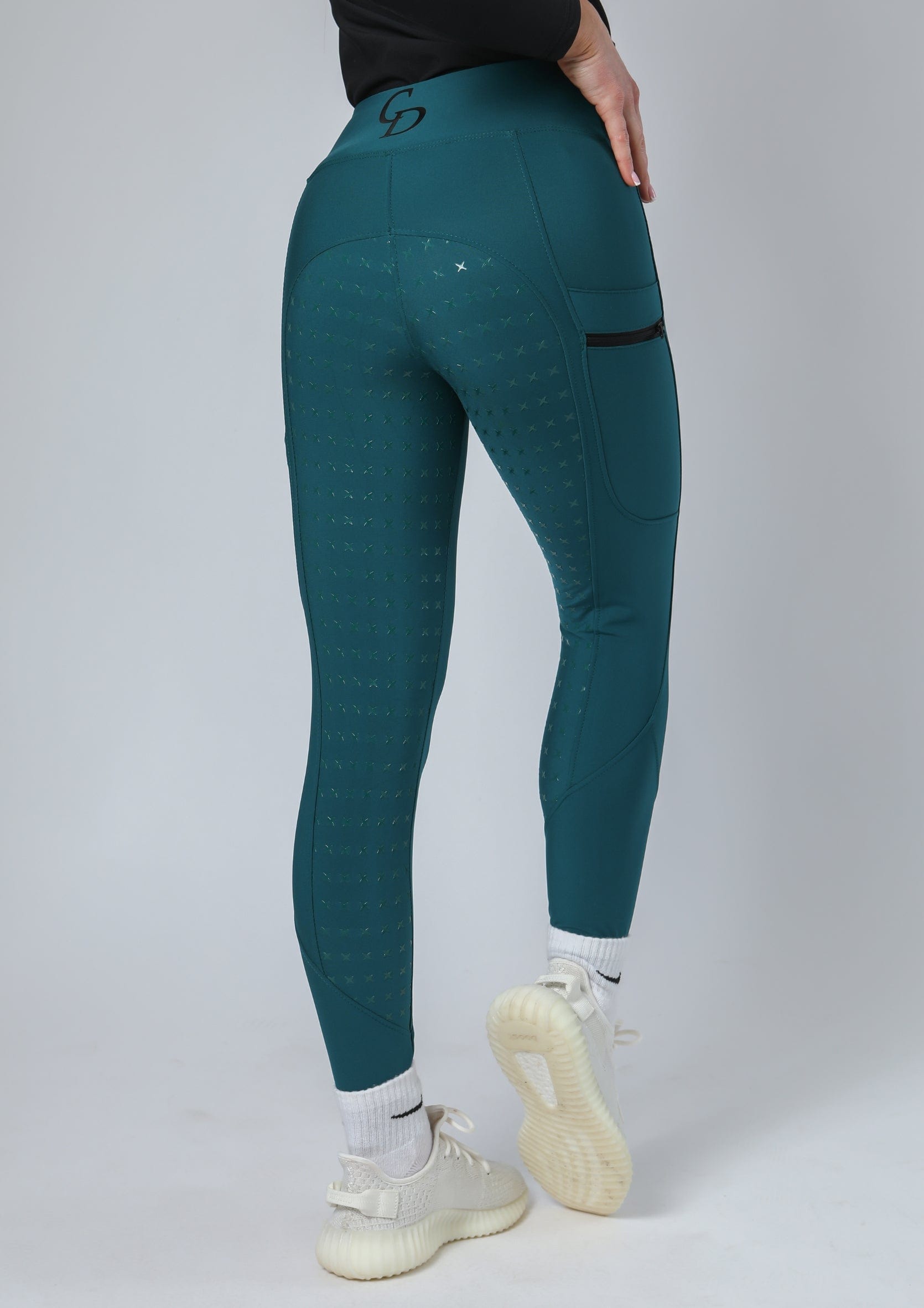 Thermal Performance Full Seat Riding Leggings (Teal)