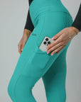 Alltags-Leggings zum Anziehen (Aqua)