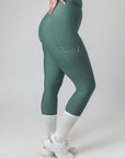 Klassische Reitleggings zum Überziehen (Salbeigrün)