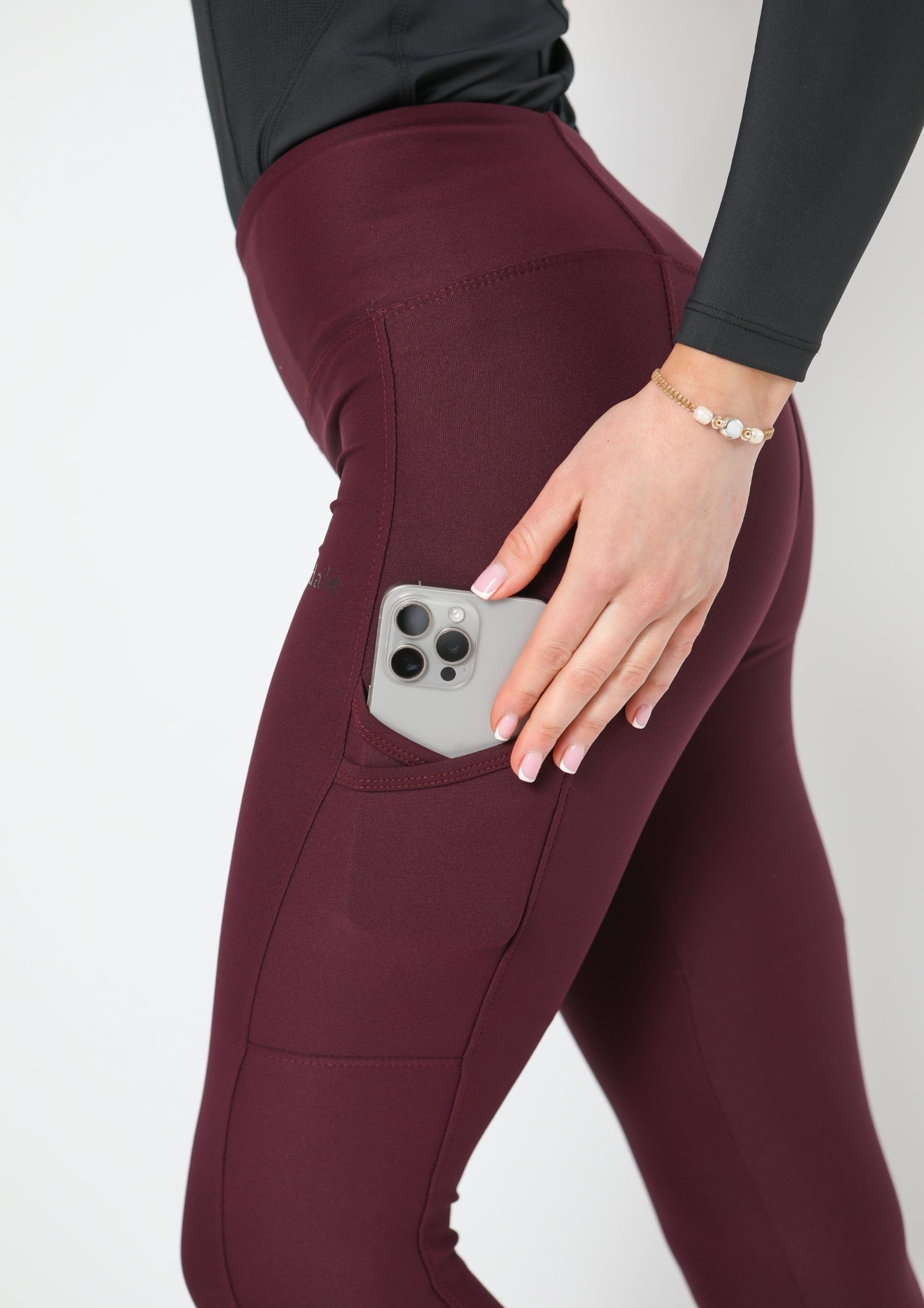 Alltags-Leggings zum Anziehen (Wein)