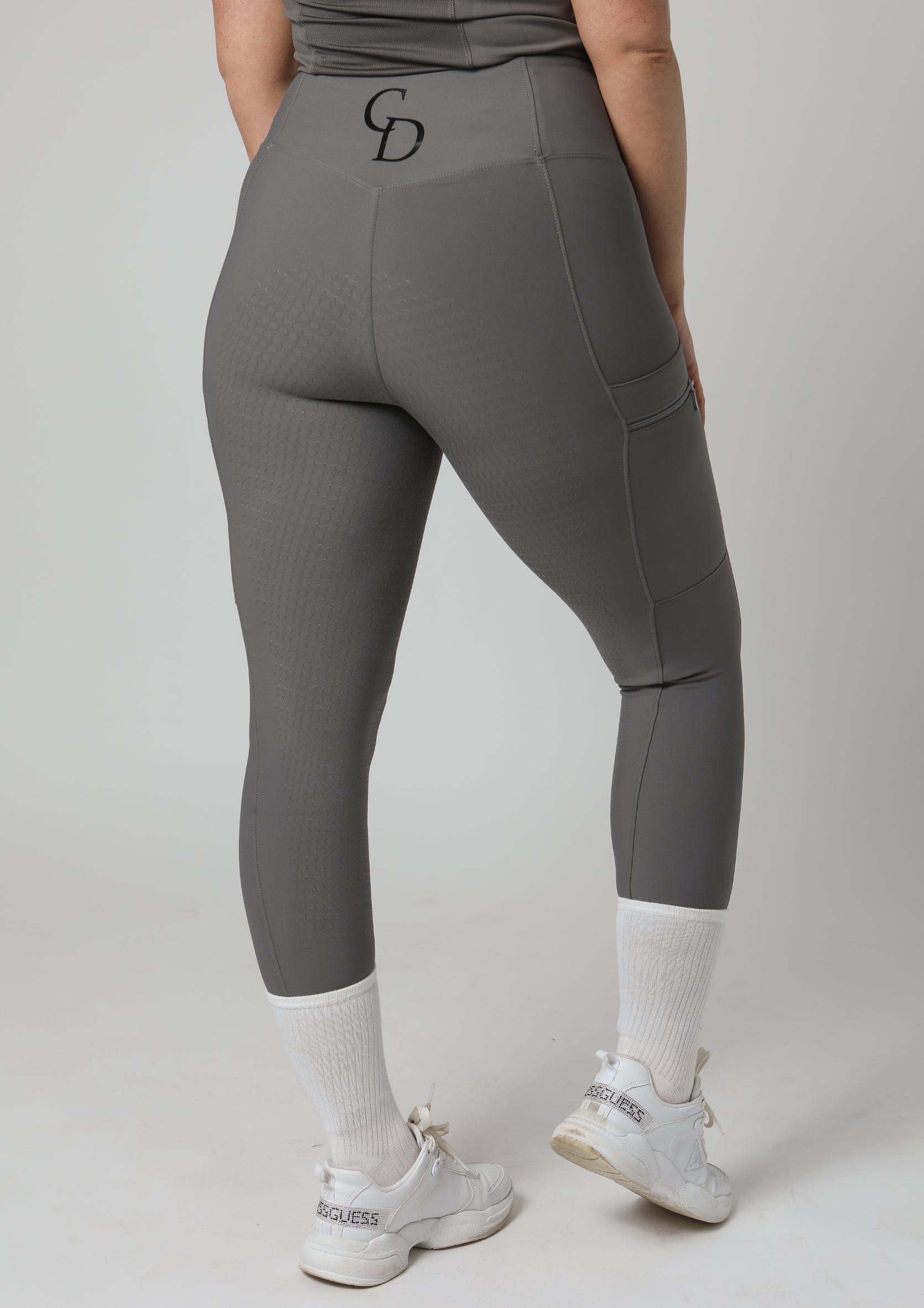 Motion Reitleggings mit Vollbesatz (Grau)