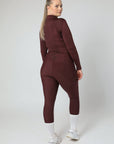 Motion Reitleggings mit Vollbesatz (Weinrot)
