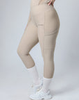 Classic Pull On Riding Leggings (Beige)