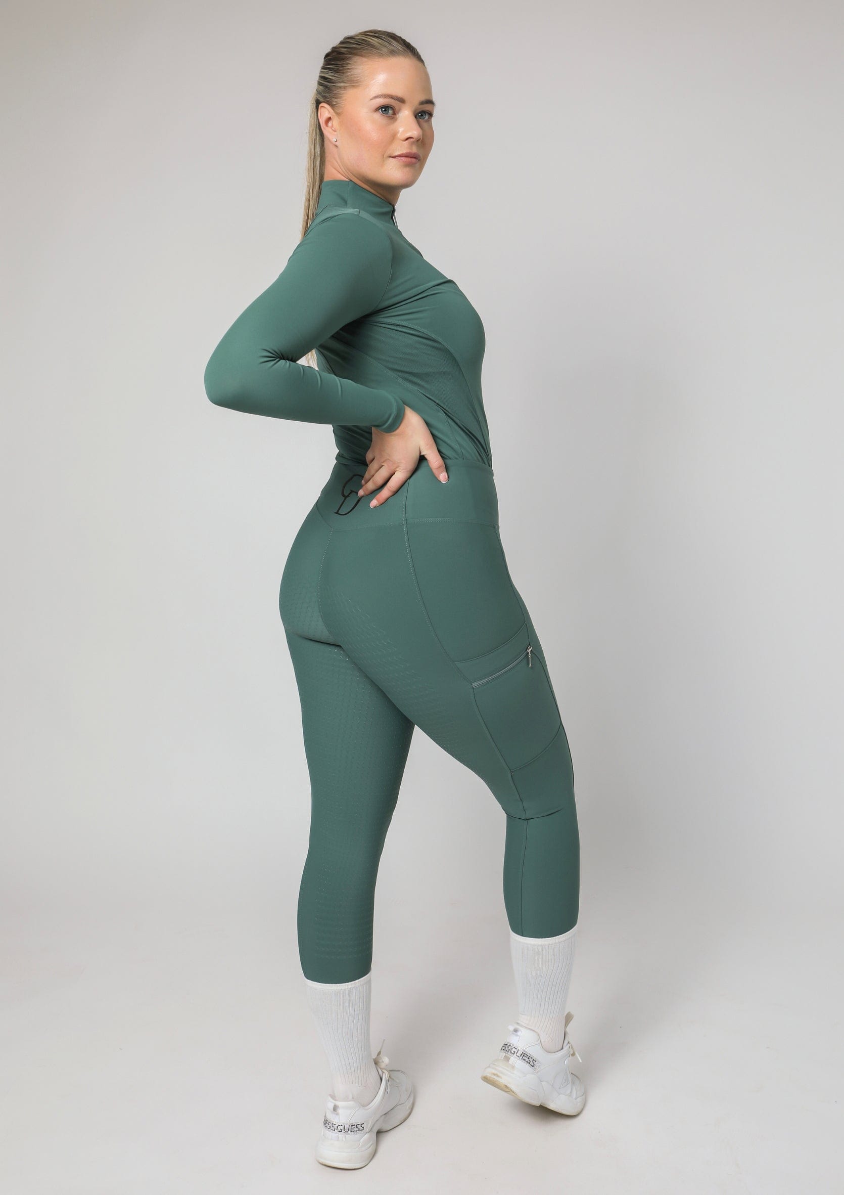 Leggings d'équitation Motion Full Seat (sauge)
