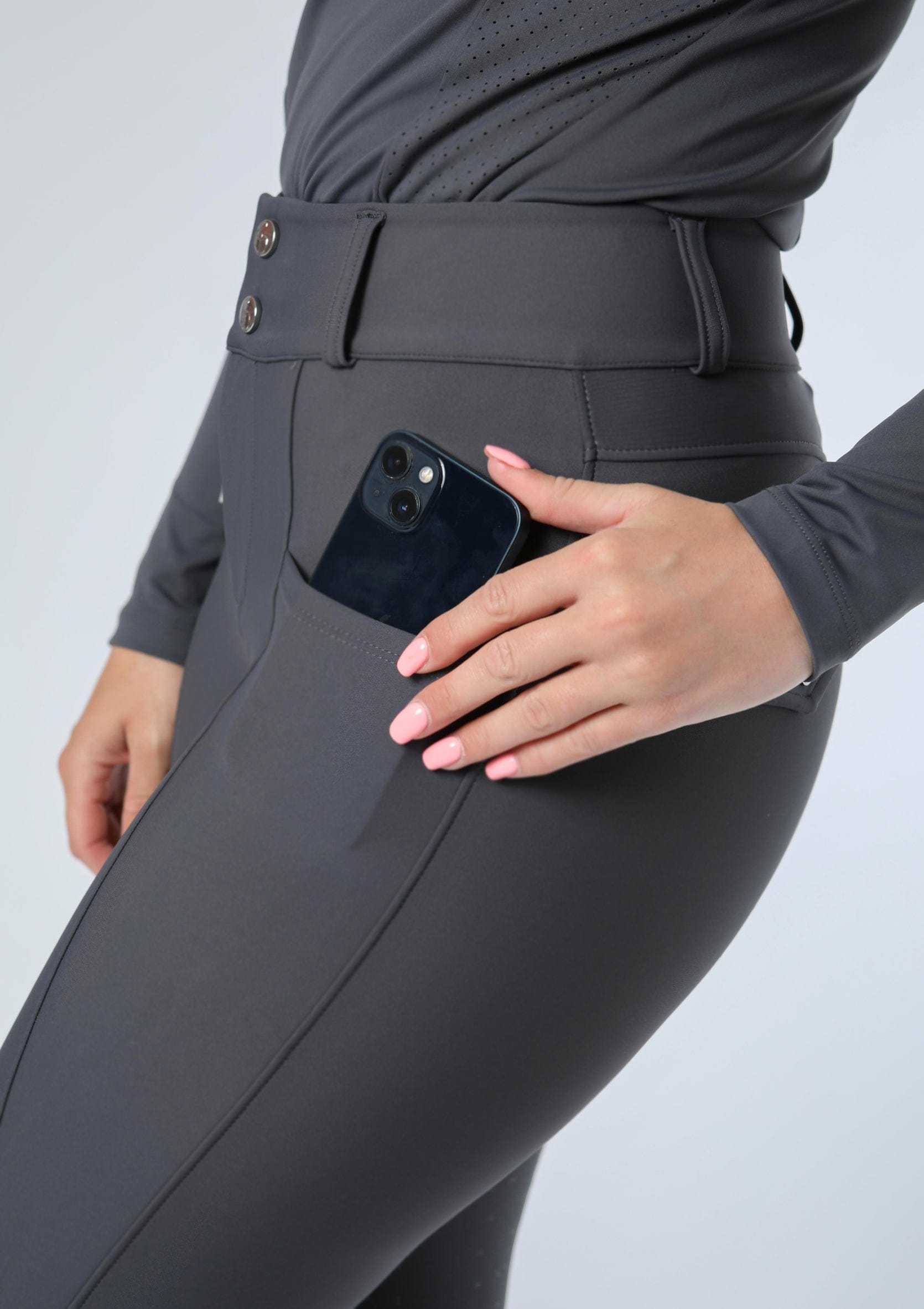 Pantalon d'équitation Protech (Charbon)