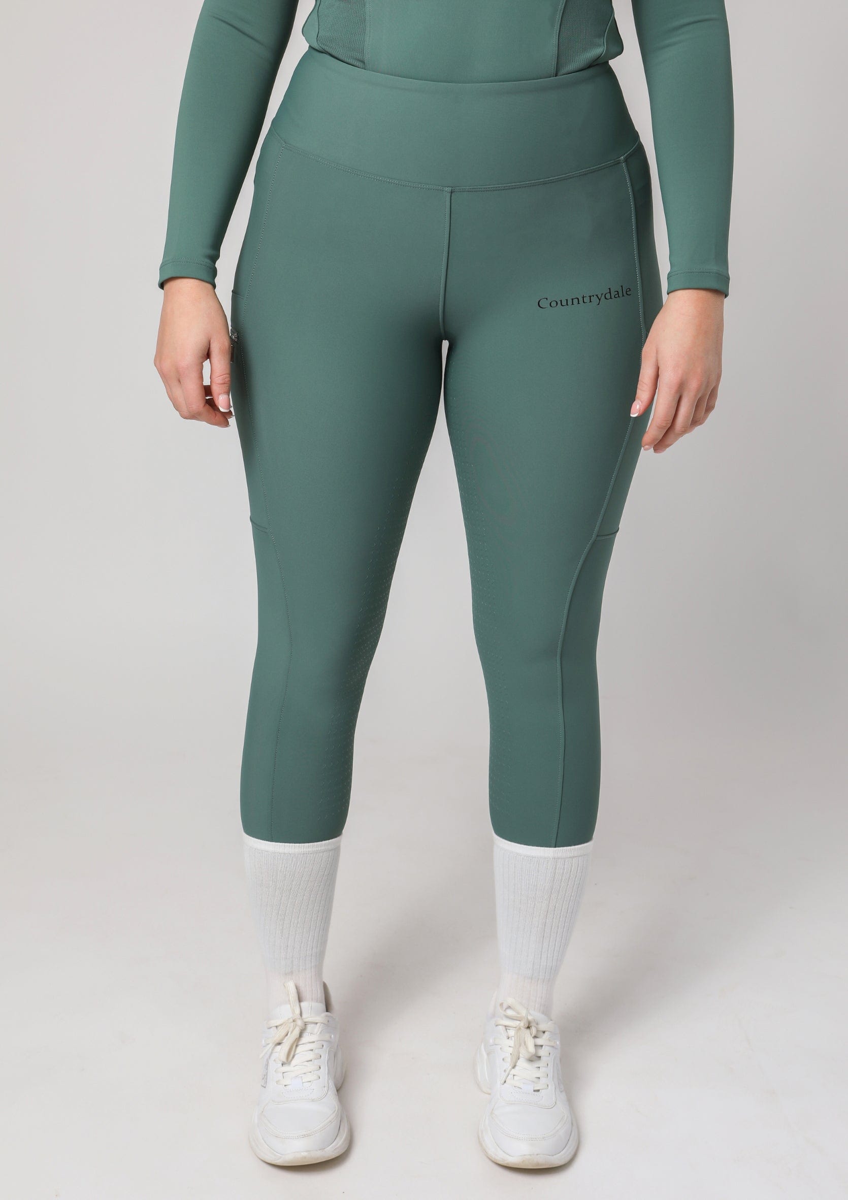 Leggings d'équitation Motion Full Seat (sauge)