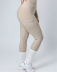 Classic Pull On Riding Leggings (Beige)