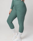 Leggings d'équitation Motion Full Seat (sauge)