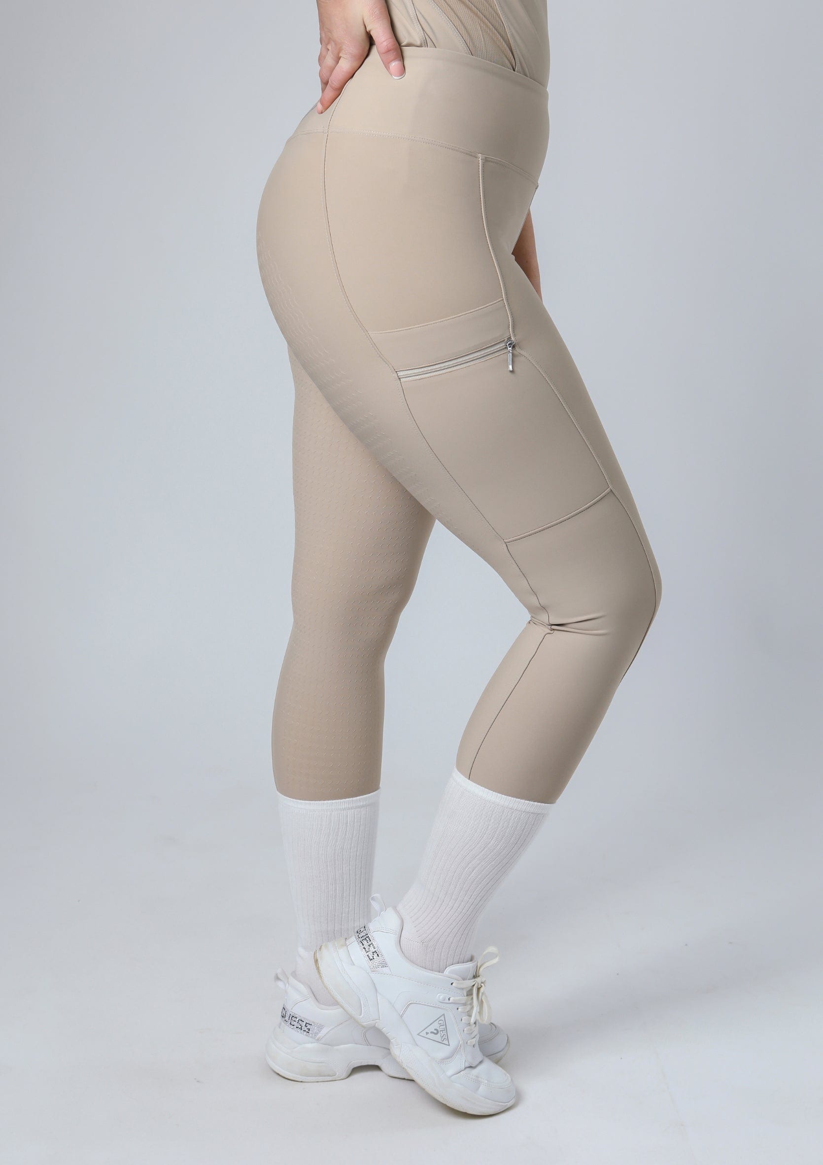 Legging d'équitation Motion Full Seat (Beige)