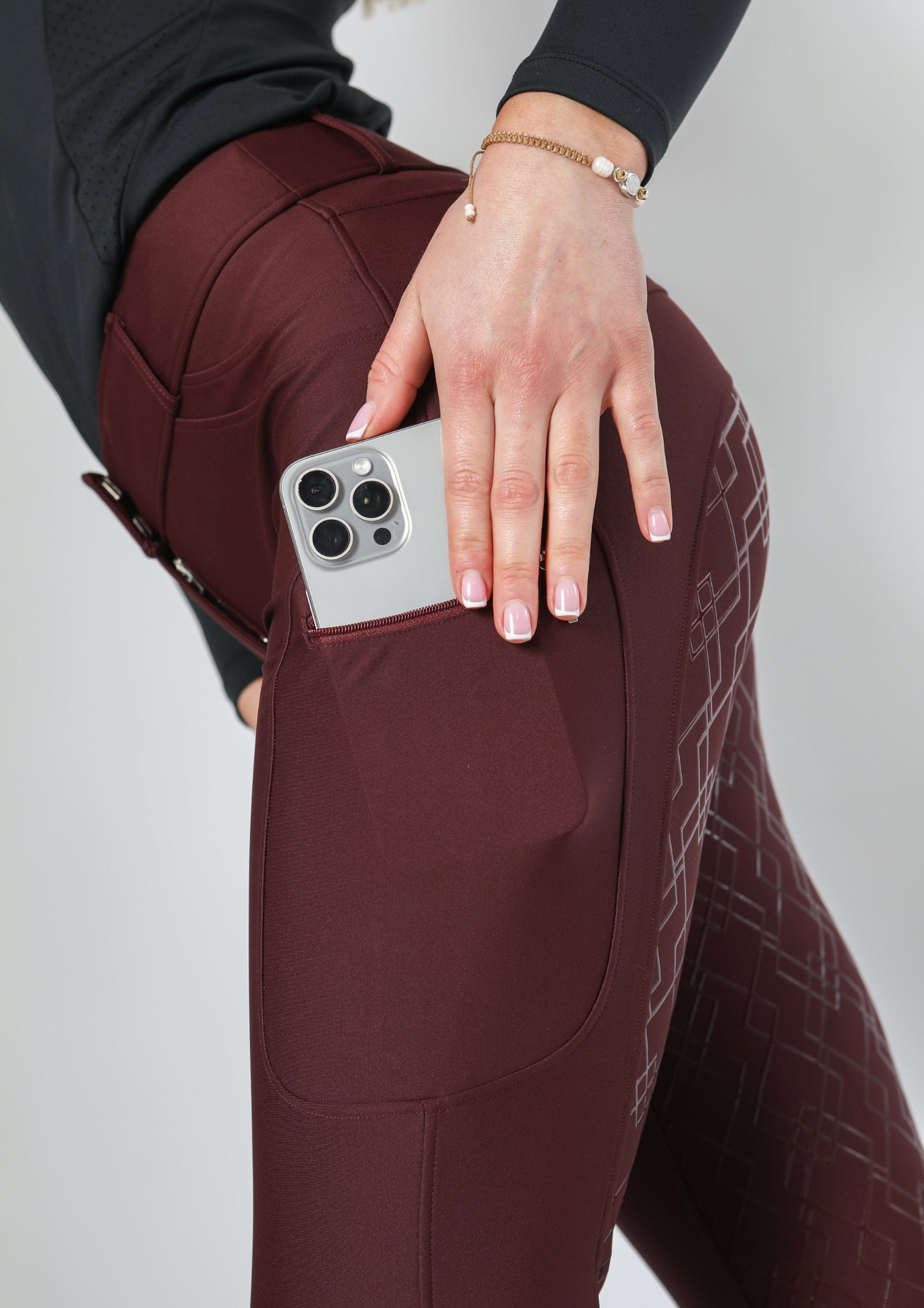 Performance Full Seat Riding Breggings (Wine)