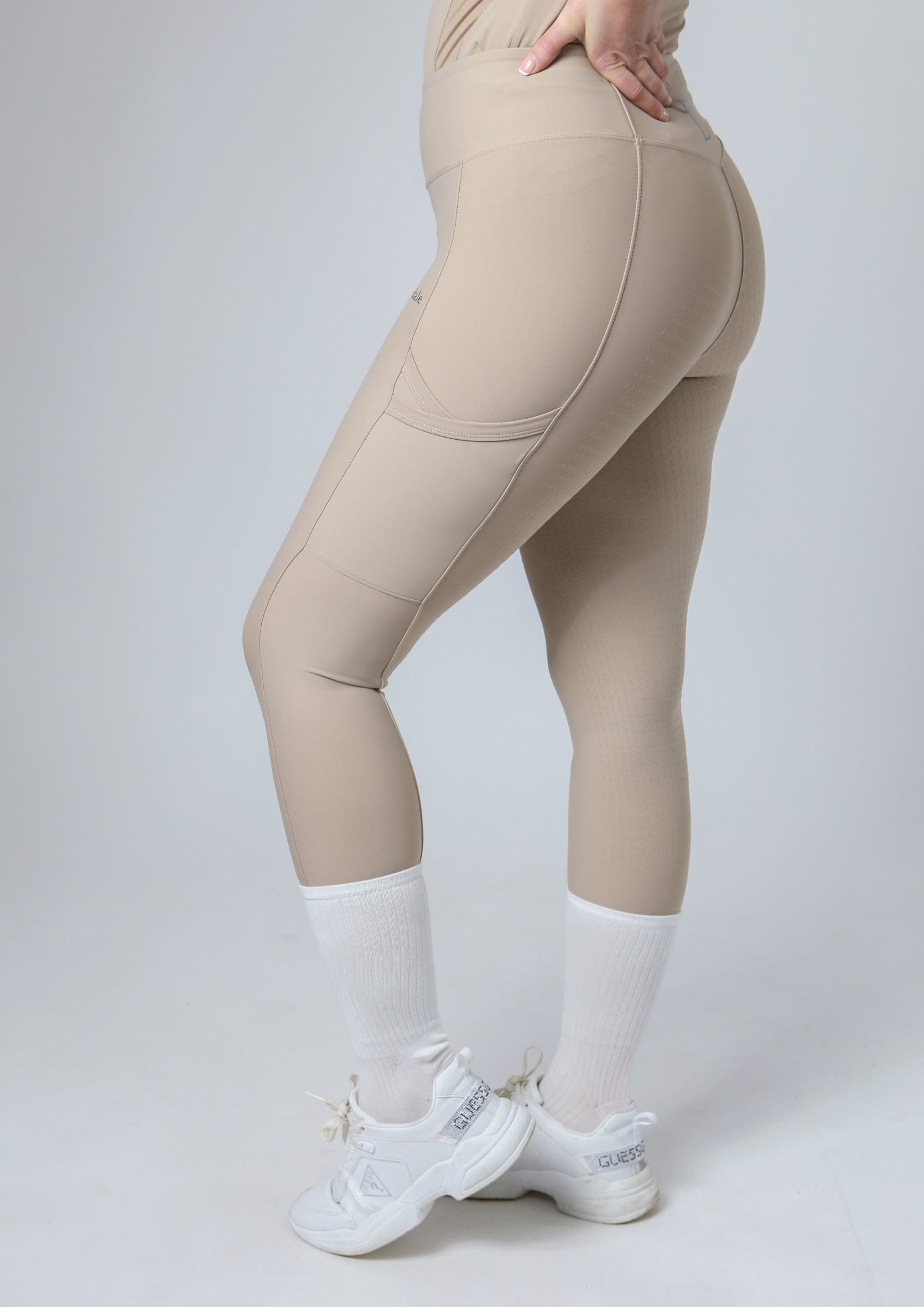 Legging d'équitation Motion Full Seat (Beige)