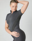 Couche de base à manches courtes classique 2.0 (anthracite)