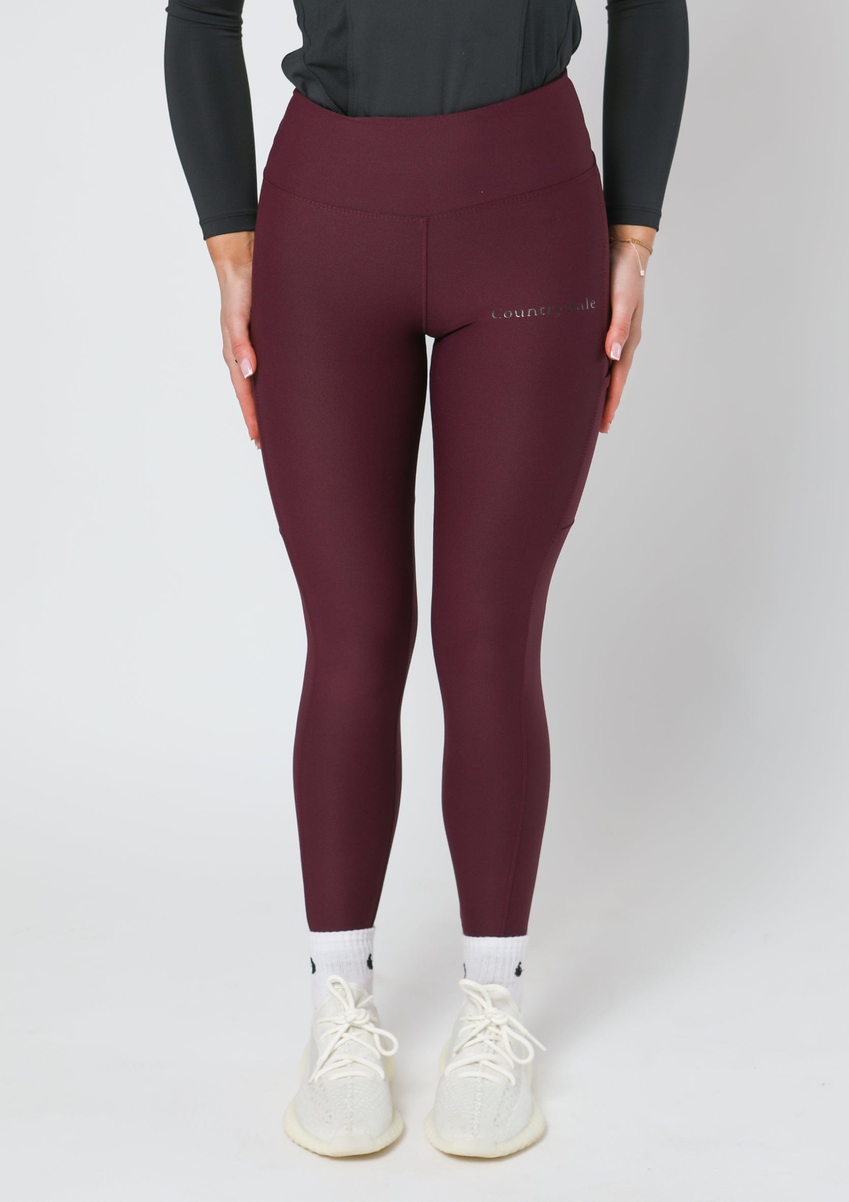 Alltags-Leggings zum Anziehen (Wein)
