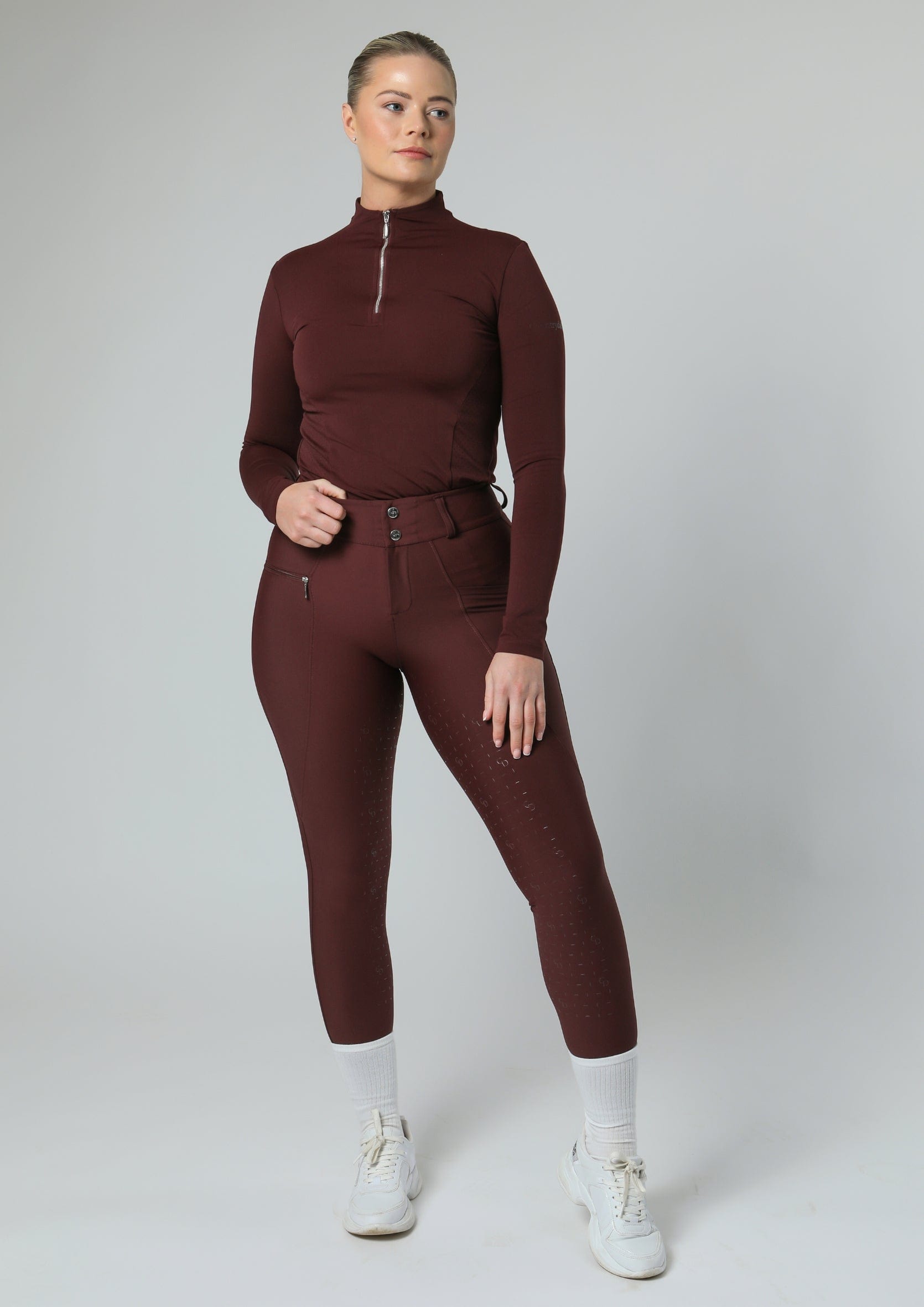 Pantalon d'équitation Protech (Vin)