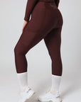 Motion Reitleggings mit Vollbesatz (Weinrot)