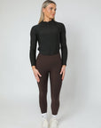 Thermal Performance Reitleggings mit Vollbesatz (Braun)