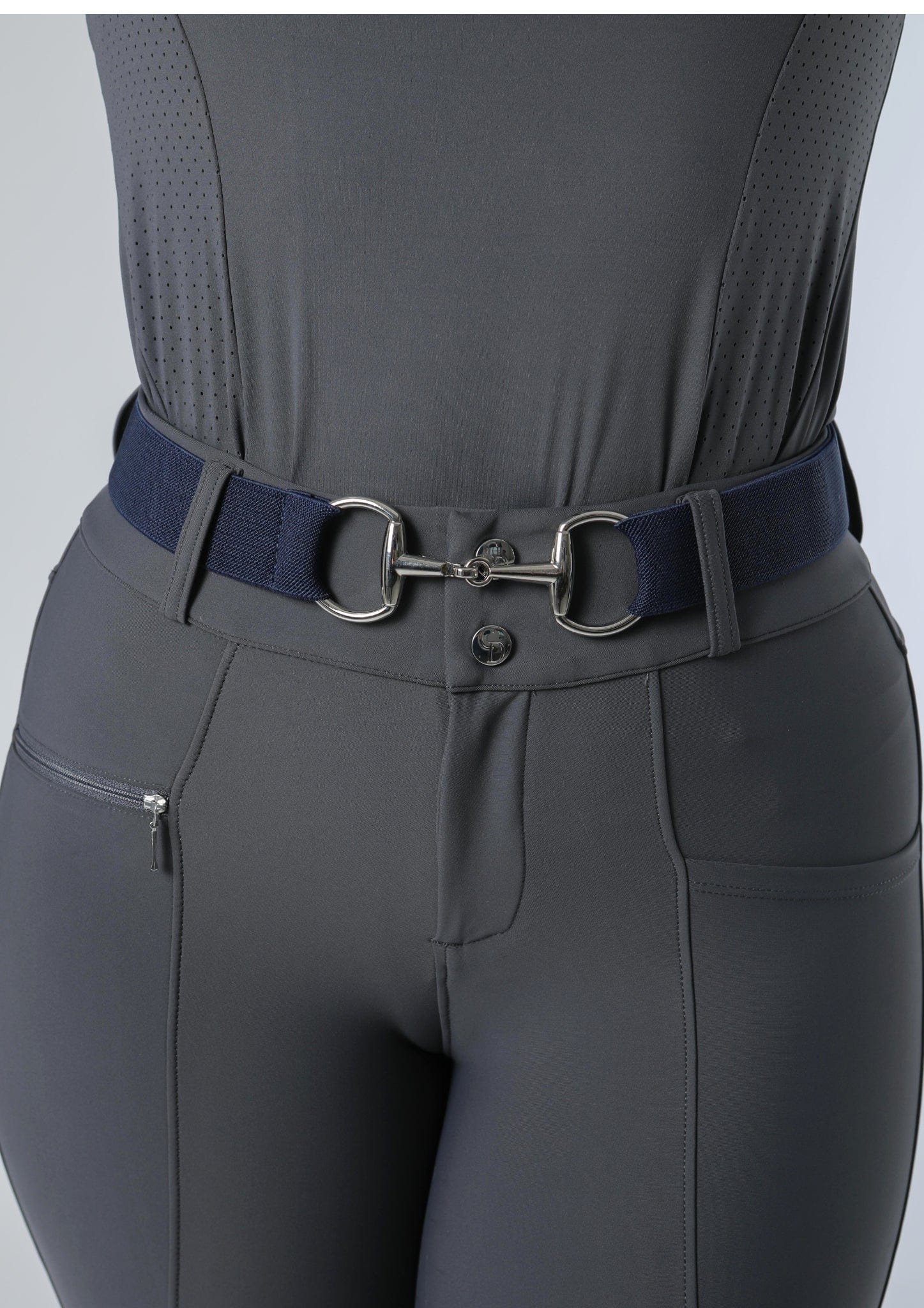 Adjustable Snaffle Belt (Navy)