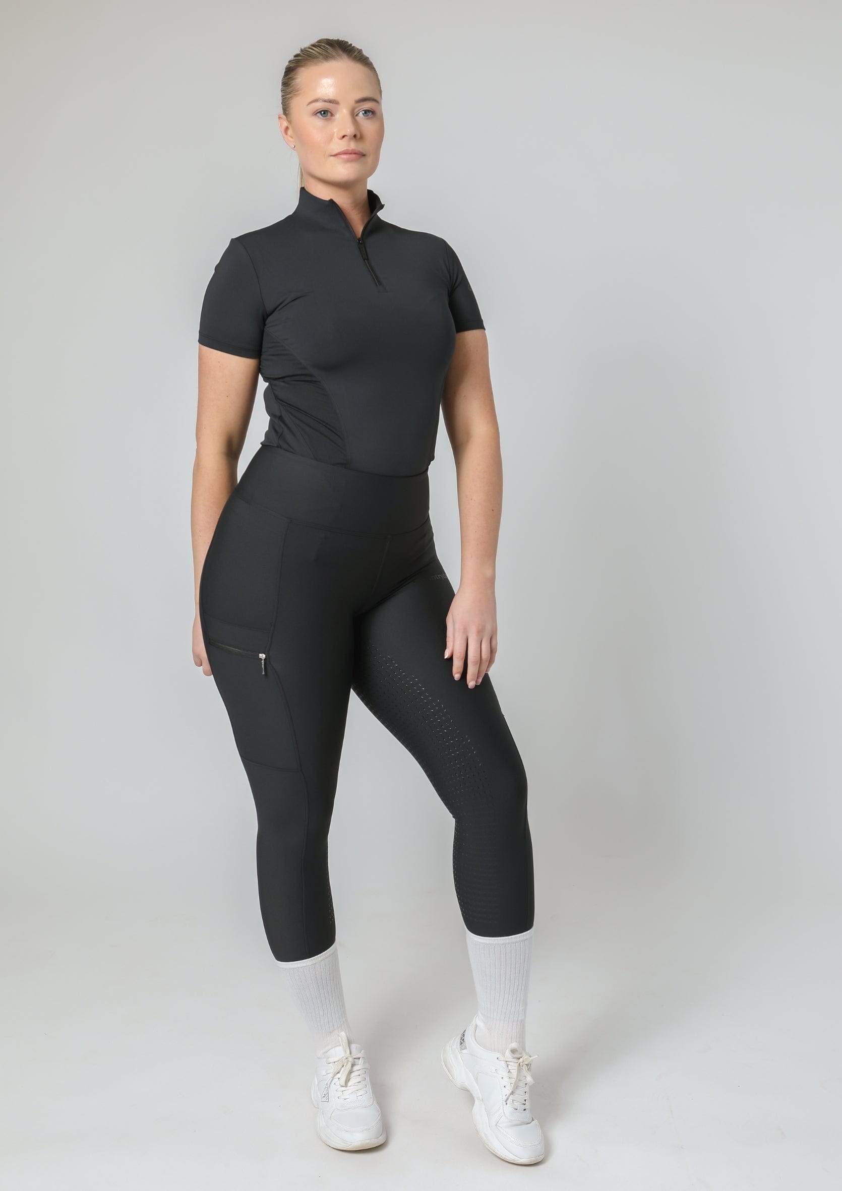 Motion Full Seat Riding Leggings (Black)
