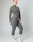 Legging d'équitation classique à enfiler (gris)