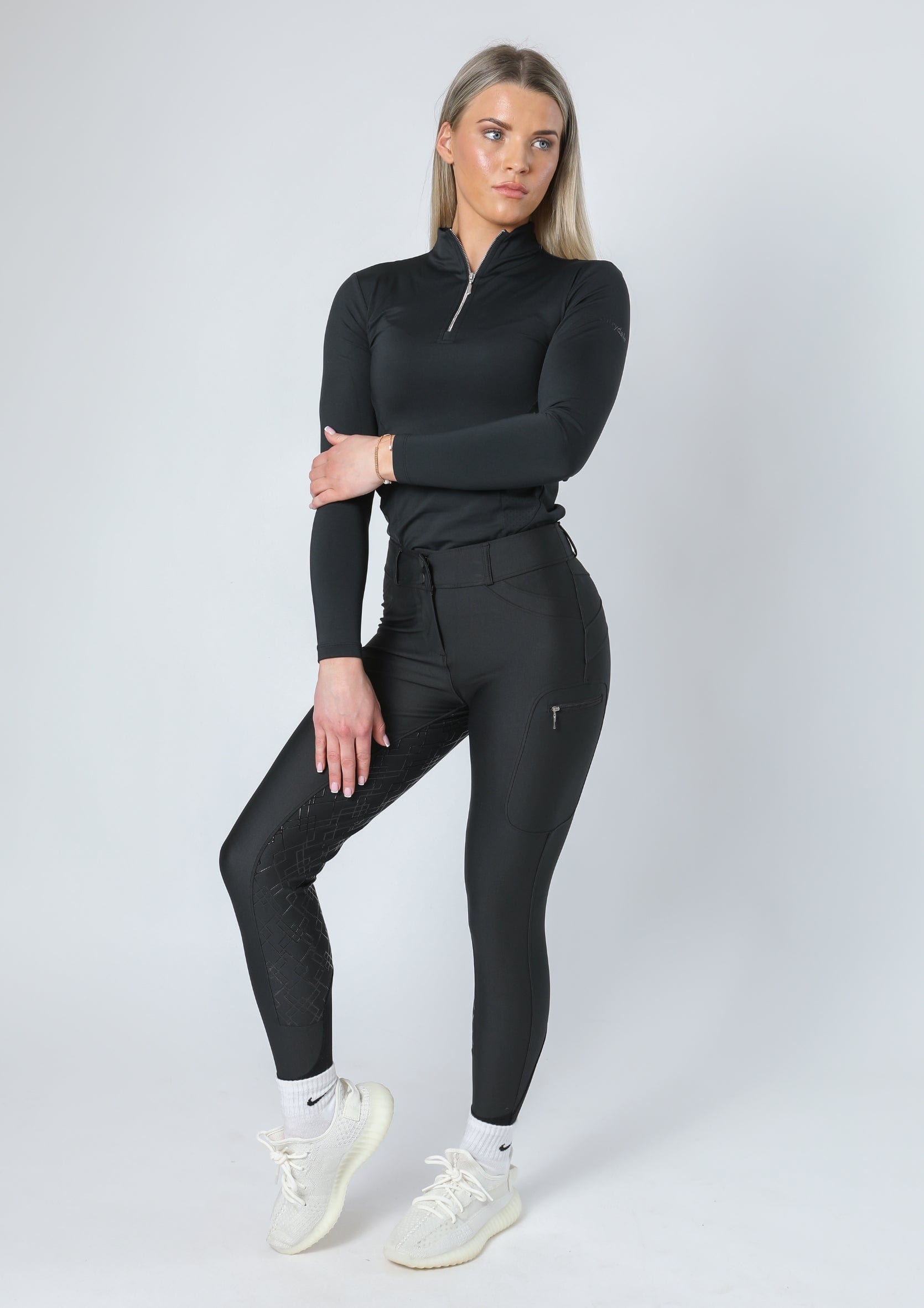 Leggings d'équitation Performance Full Seat (noir)
