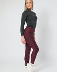 Alltags-Leggings zum Anziehen (Wein)
