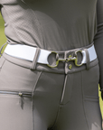 Ceinture à mors réglable (blanche)