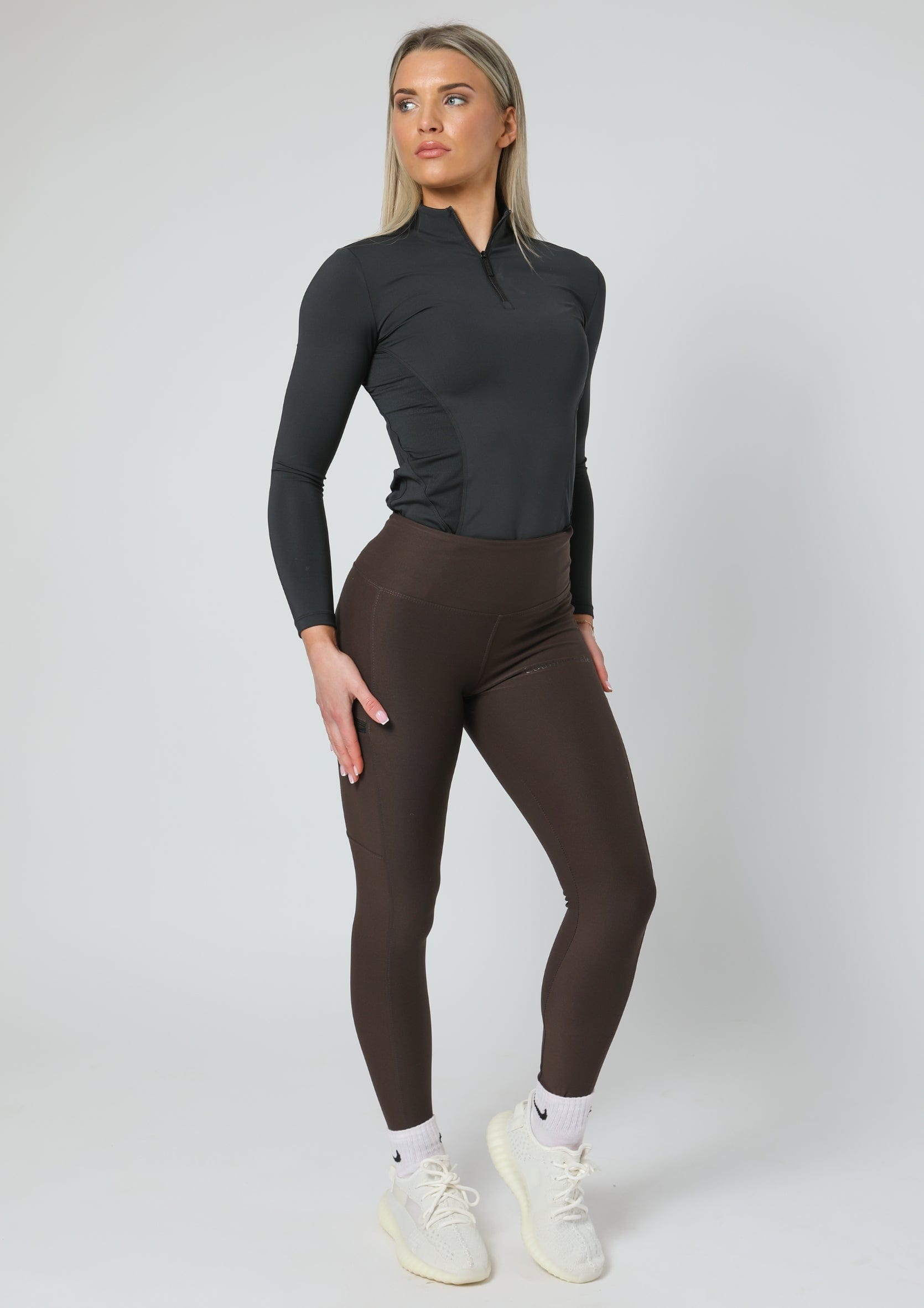Leggings zum Anziehen für jeden Tag (Braun)