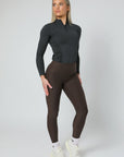 Leggings zum Anziehen für jeden Tag (Braun)