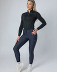 Performance Reithose mit Vollbesatz (Marineblau)