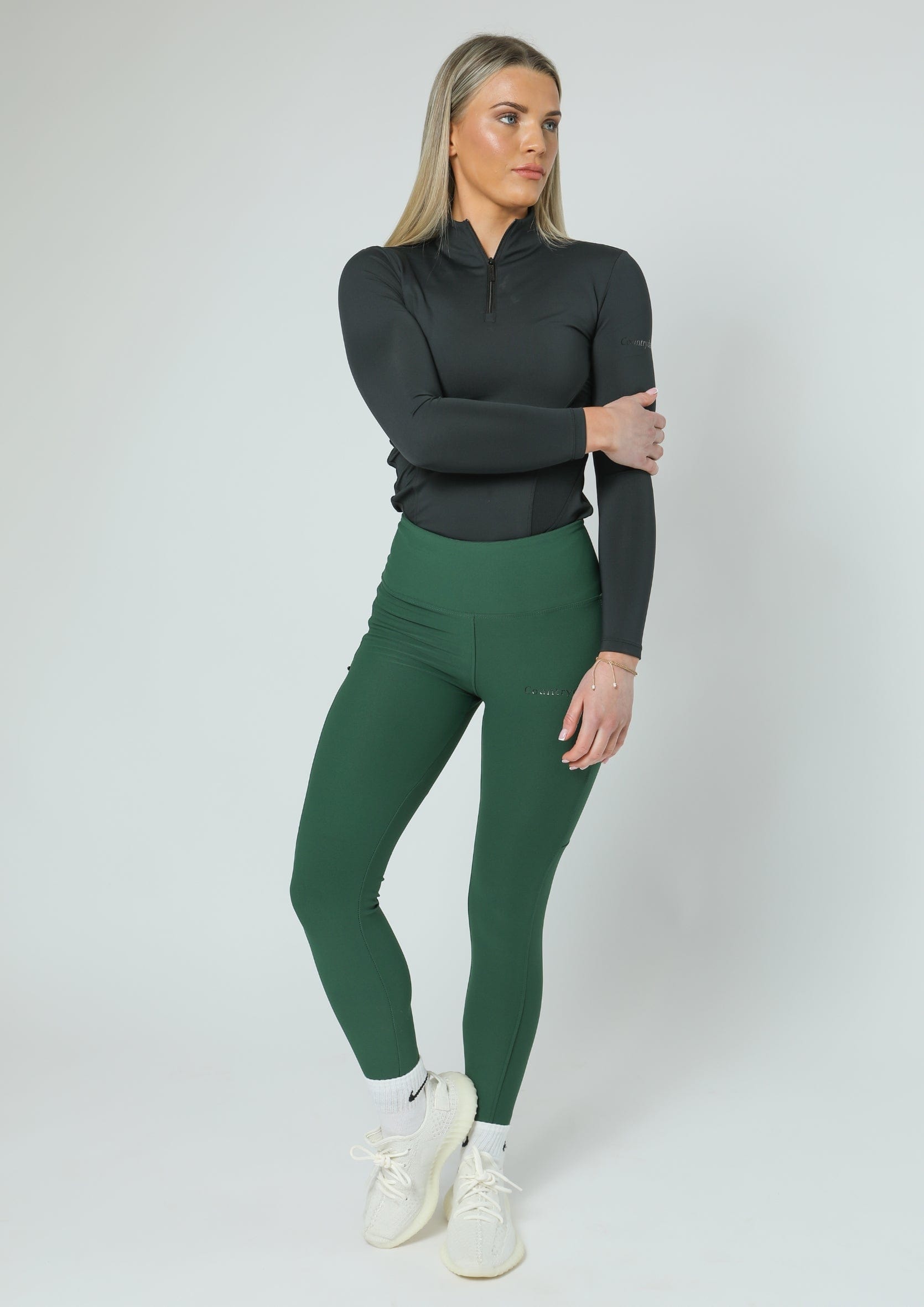 Legging à enfiler au quotidien (vert forêt)