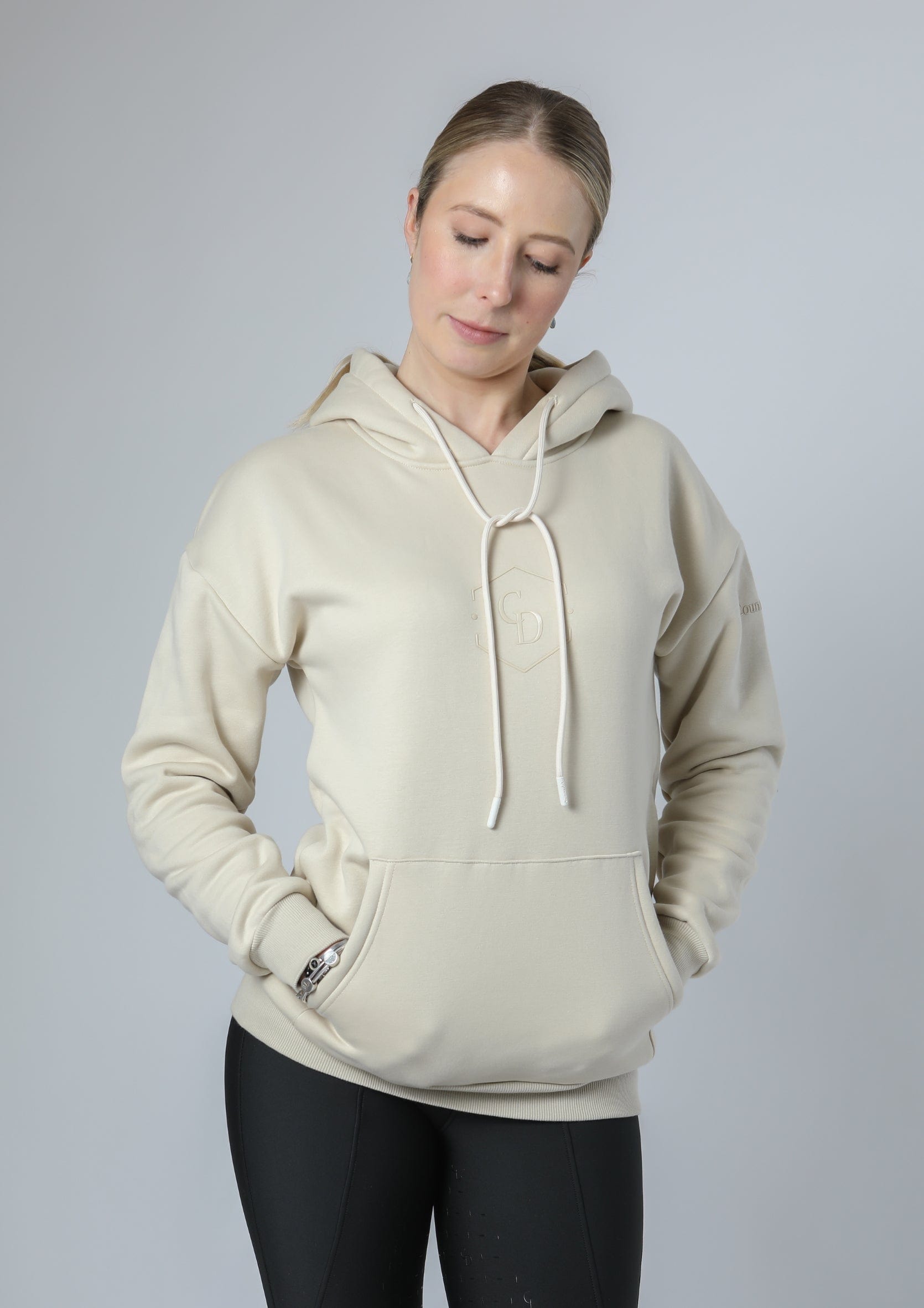 Sweat à capuche Signature (avoine)