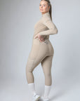 Classic Pull On Riding Leggings (Beige)