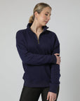 Pull urbain demi-zippé (bleu marine)