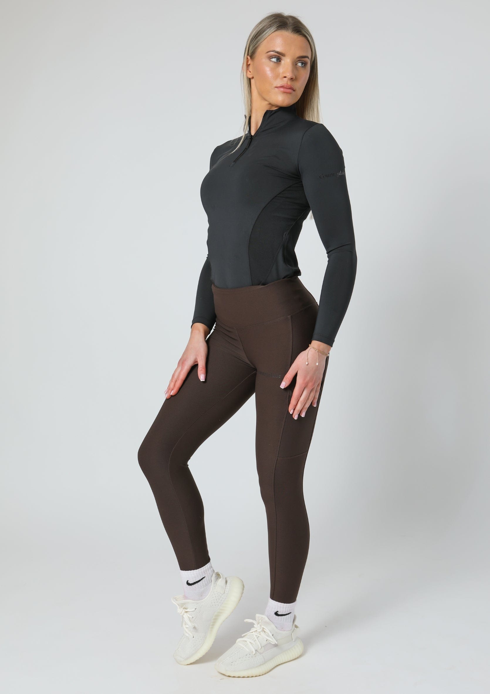 Leggings zum Anziehen für jeden Tag (Braun)