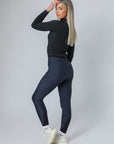 Performance Reithose mit Vollbesatz (Marineblau)