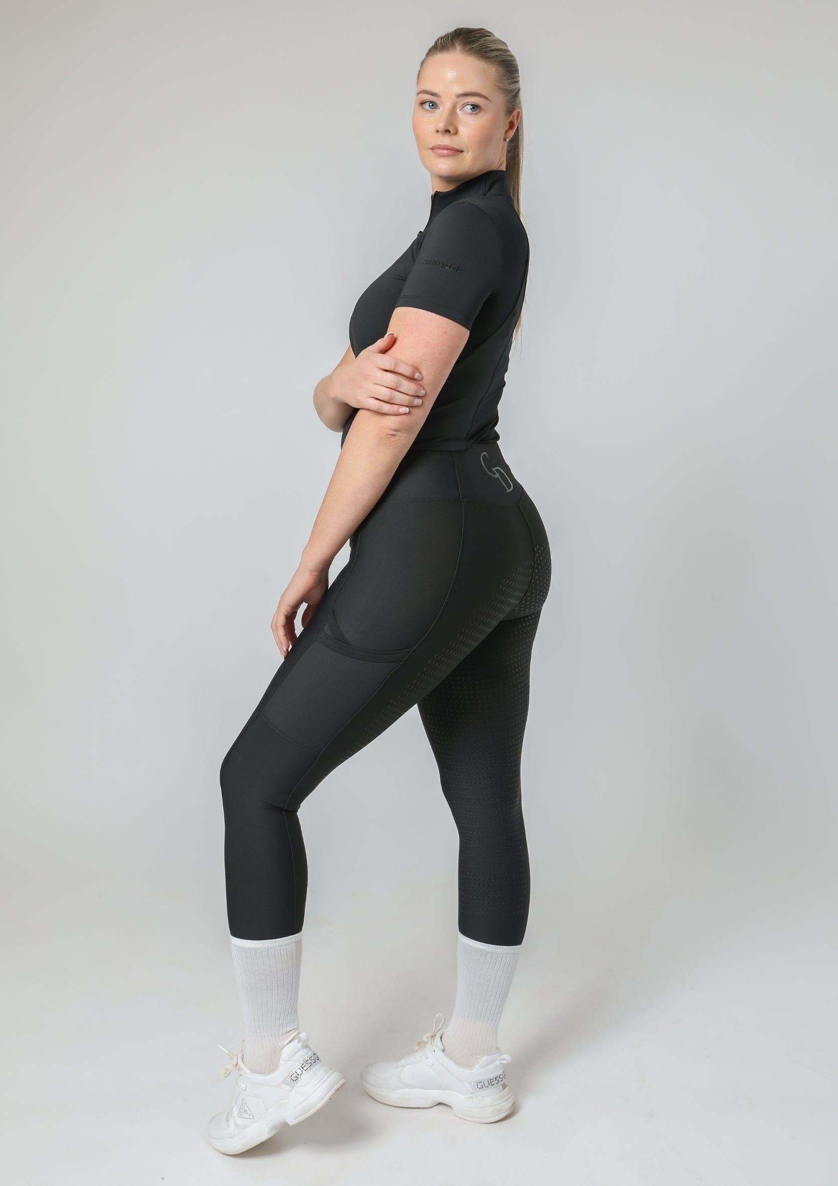 Motion Full Seat Riding Leggings (Black)