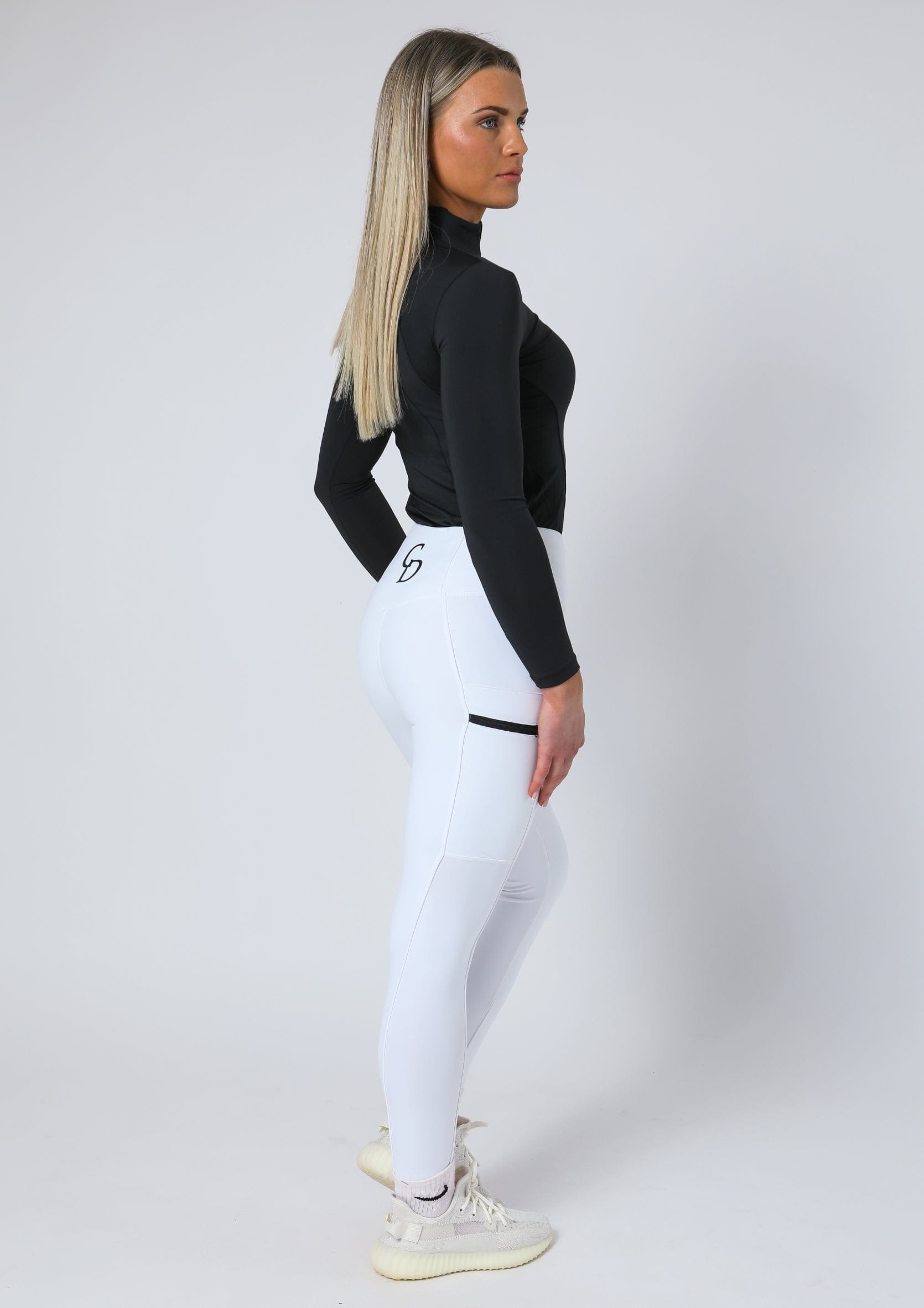 Leggings zum Anziehen für jeden Tag (Weiß)