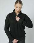 Pull urbain demi-zip (noir)