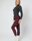 Alltags-Leggings zum Anziehen (Wein)
