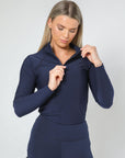 Couche de base technique à performance thermique (bleu marine)