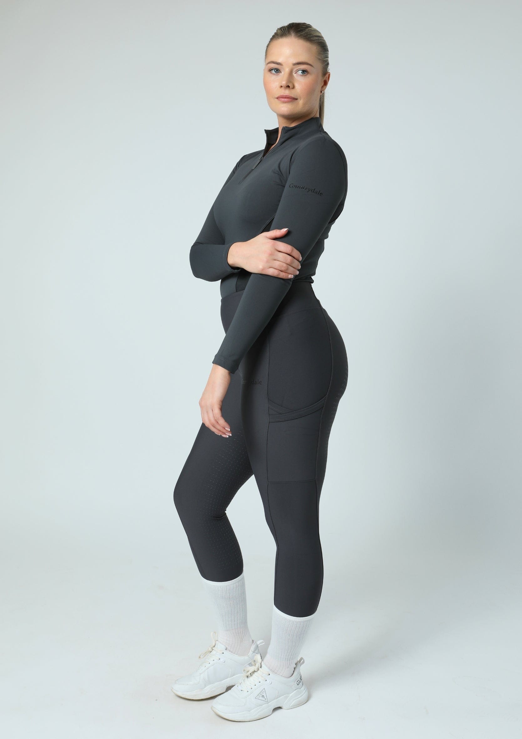 Leggings d'équitation Motion Full Seat (anthracite)