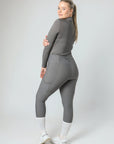 Legging d'équitation classique à enfiler (gris)