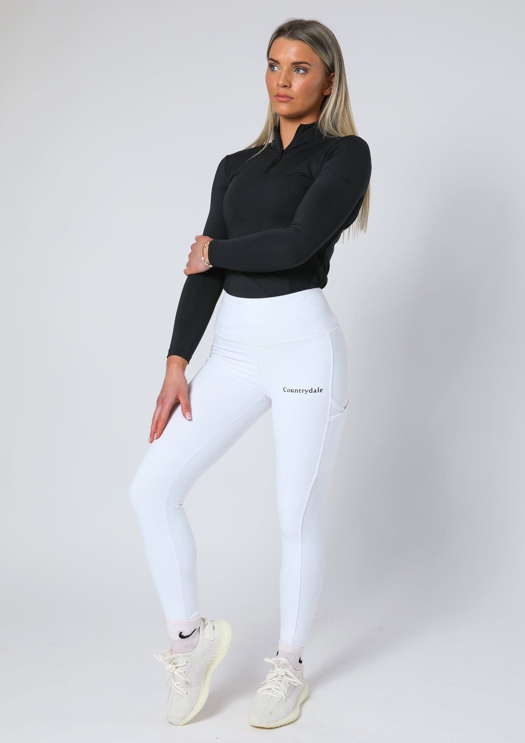 Leggings zum Anziehen für jeden Tag (Weiß)